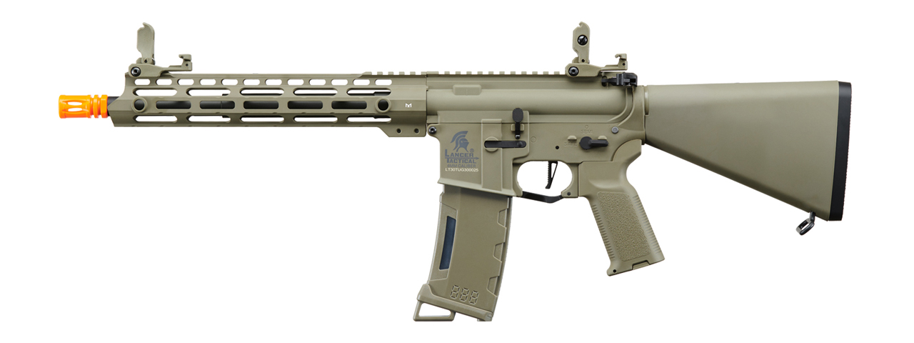 Lancer Tactical Gen 3 Enforcer Black Bird Airsoft AEG w/ Stubby Stock (Color: Tan) - Click Image to Close