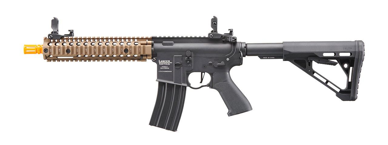 Lancer Tactical Proline Raider M4 Airsoft AEG Rifle (Color: Bronze & Black) - Click Image to Close