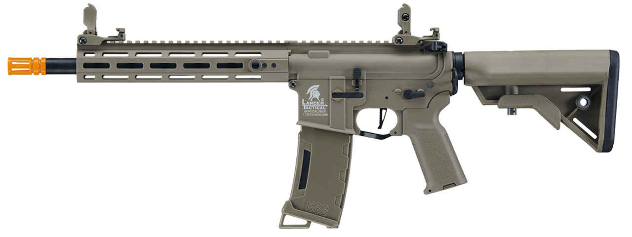 Lancer Tactical Gen 3 Hellion M-LOK 10" Airsoft M4 AEG (Color: Tan) - Click Image to Close