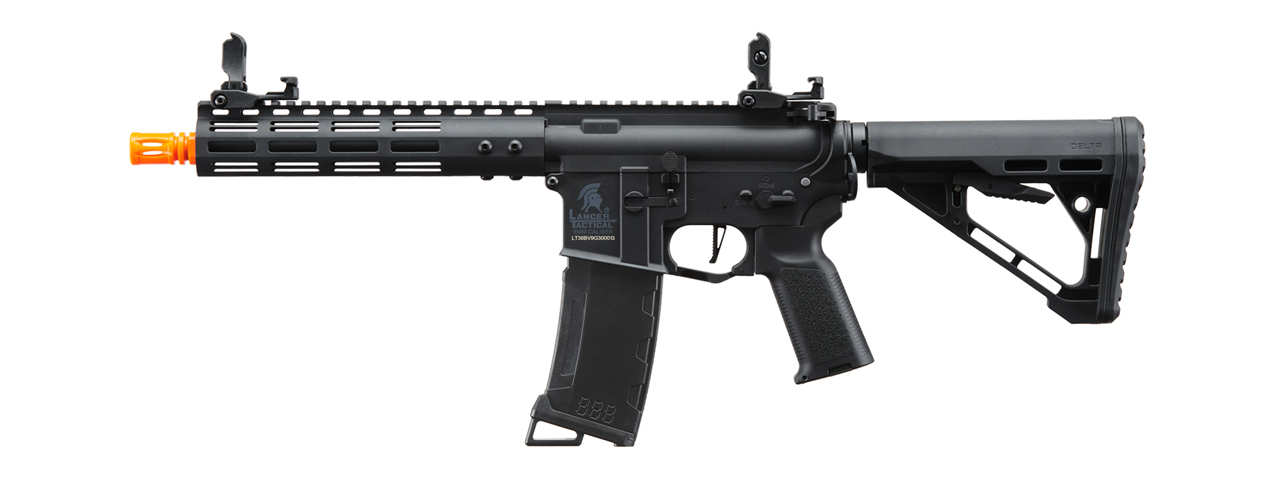 Lancer Tactical Gen 3 Archon 9" M-LOK M4 Airsoft Rifle w/ Delta Stock (Color: Black) - Click Image to Close