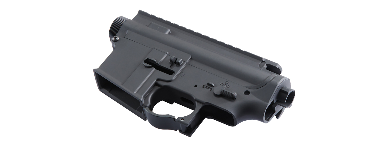 Lancer Tactical M4 AEG Full Metal Upper & Lower Receiver (Color: Black) - Click Image to Close