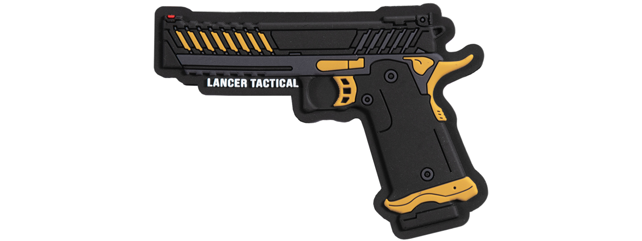 Lancer Tactical Knightshade PVC Patch (Color: Black / Yellow) - Click Image to Close