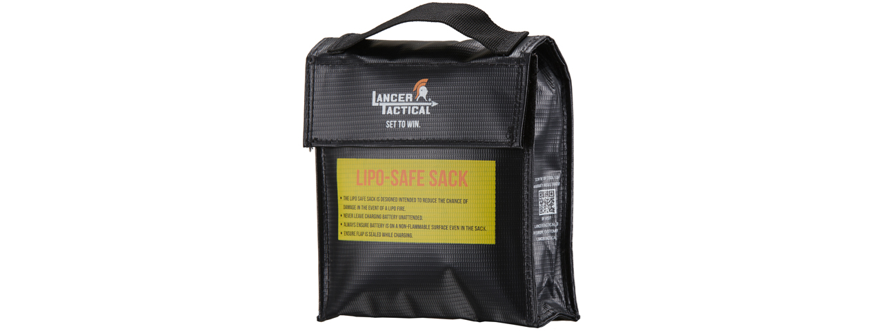 Lancer Tactical Large Lipo-Safe Charging Sack (Color: Black) - Click Image to Close