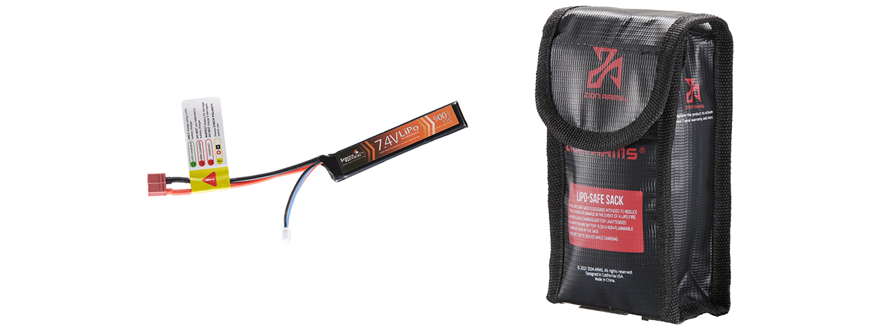 Lancer Tactical 7.4v 900mAh 15C Lipo Battery (Deans Connector) - Click Image to Close