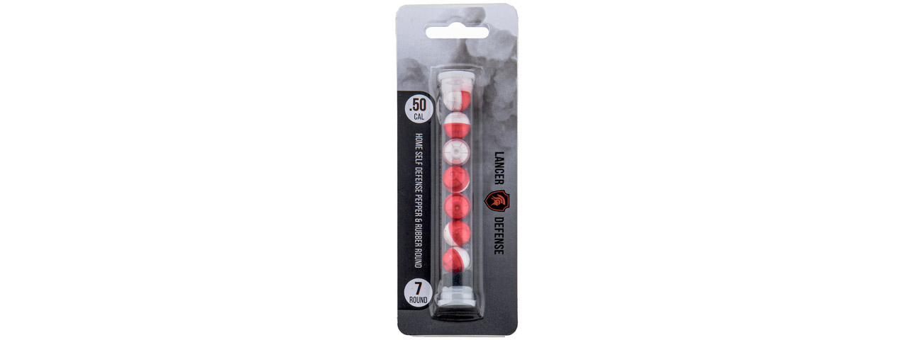 Lancer Defense .50 Cal Pepper Ball (Pack of 7) - Click Image to Close