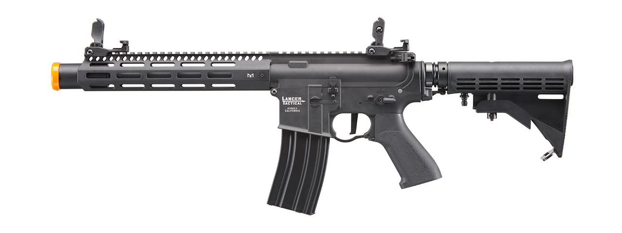 Lancer Tactical Full Metal Legion HPA M-LOK 10"Airsoft M4 Rifle w/ External Tank (Color: Black) - "Semi-Auto Only" - Click Image to Close