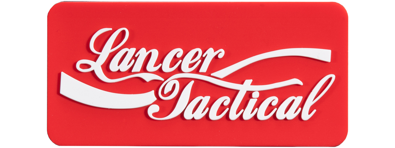 Lancer Tactical Cola PVC Morale Patch (Color: Red) - Click Image to Close