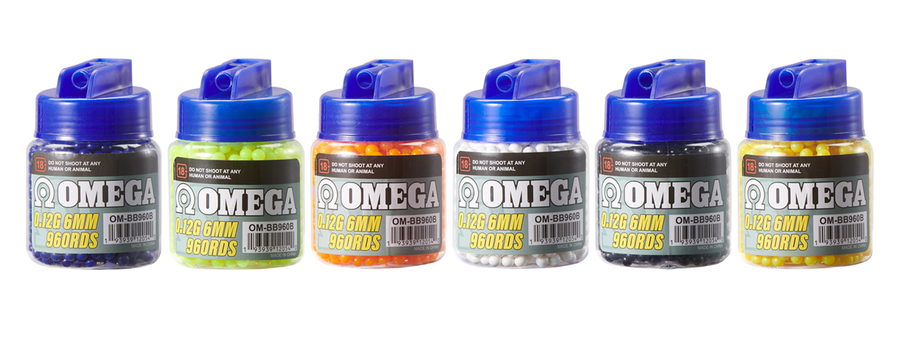 Omega 960 Round 0.12g BB Bottle - Click Image to Close