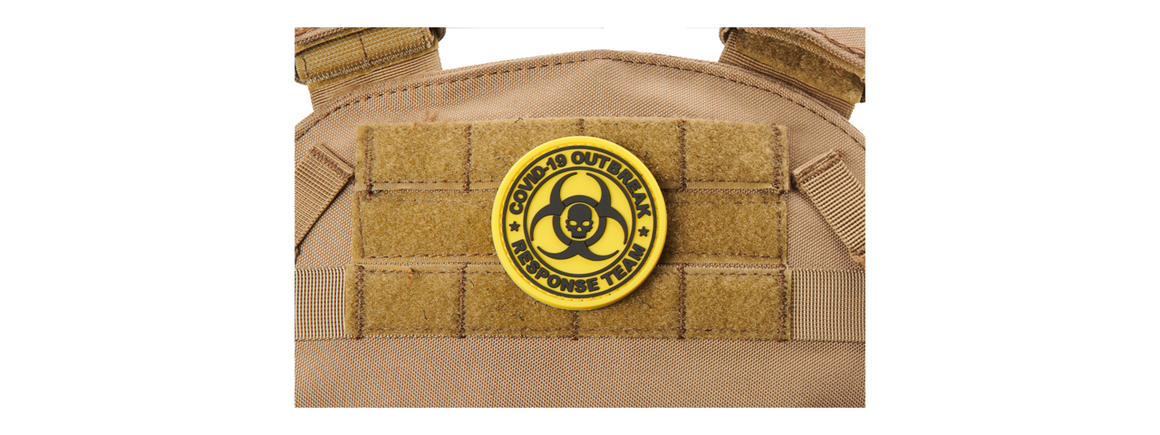 Covid-19 Outbreak Response Team PVC Patch (Color: Yellow) - Click Image to Close