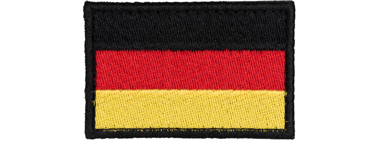 Embroidered German Flag Patch (Full Colors) - Click Image to Close