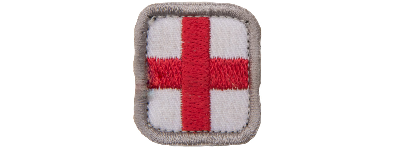 Embroidered Red Cross MED Logo Patch (Color: Red) - Click Image to Close