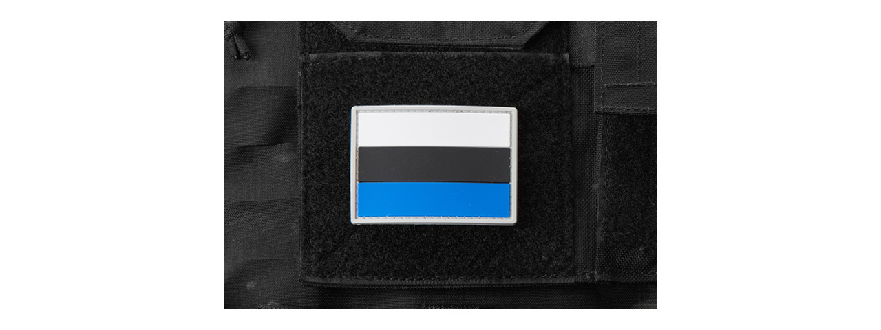 Estonia Flag PVC Morale Patch - Click Image to Close