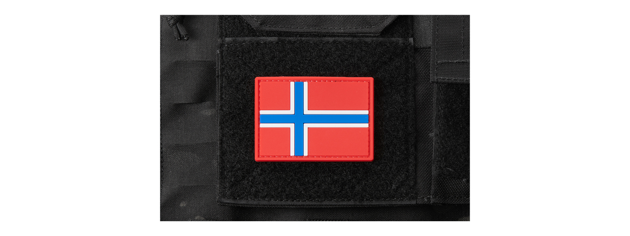 Norway Flag PVC Morale Patch - Click Image to Close