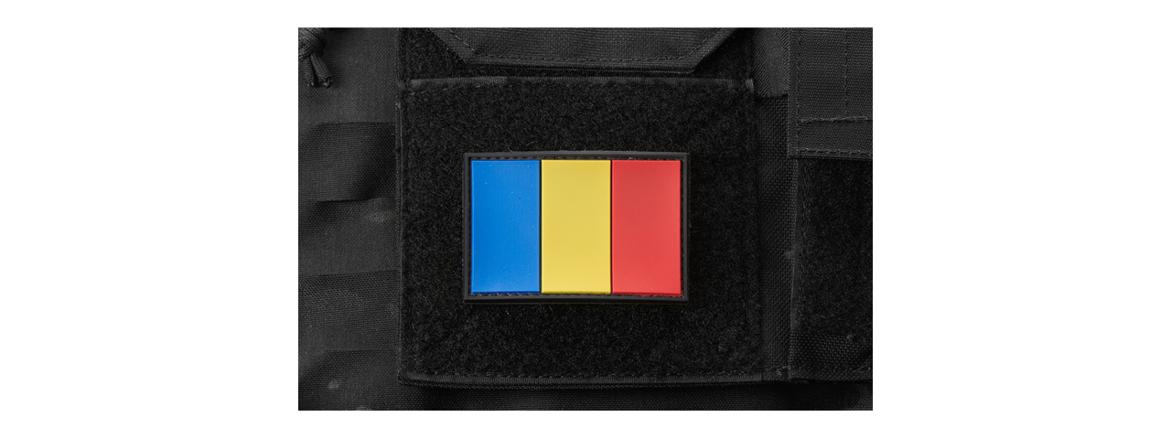 Romanian Flag PVC Morale Patch - Click Image to Close