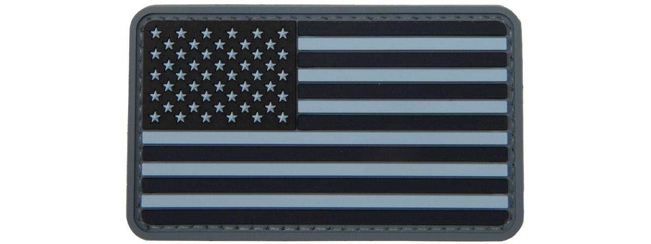 US Flag Forward PVC Patch (Color: Navy) - Click Image to Close