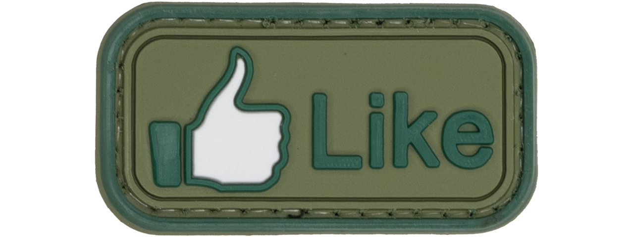 Like Button PVC Patch (Color: OD Green) - Click Image to Close