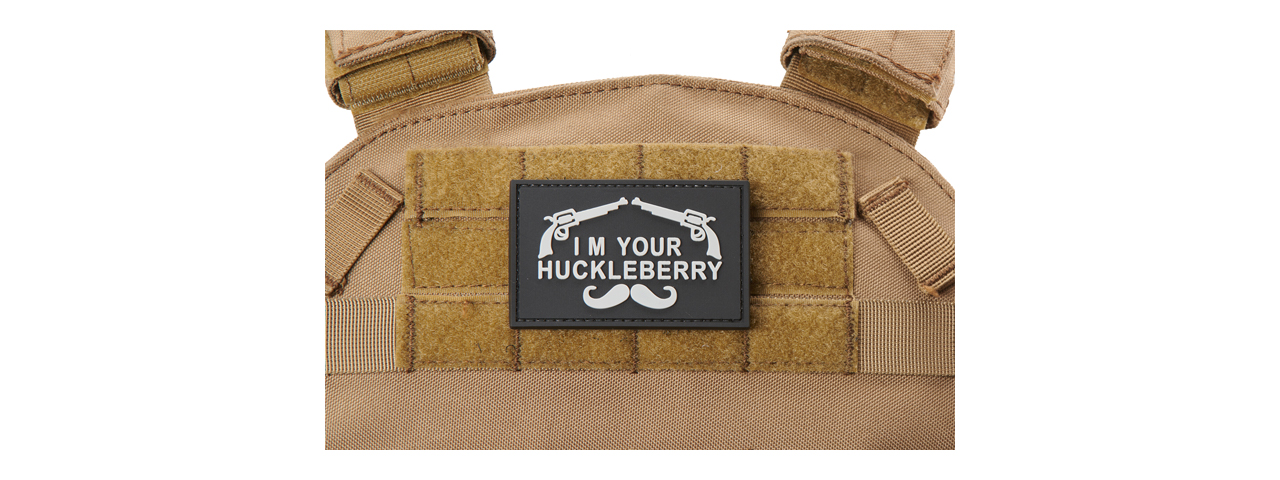 "I'm Your Huckleberry" PVC Morale Patch - Click Image to Close