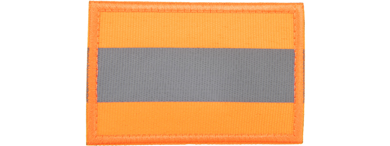 Reflective Orange Background Patch (Color: Orange) - Click Image to Close