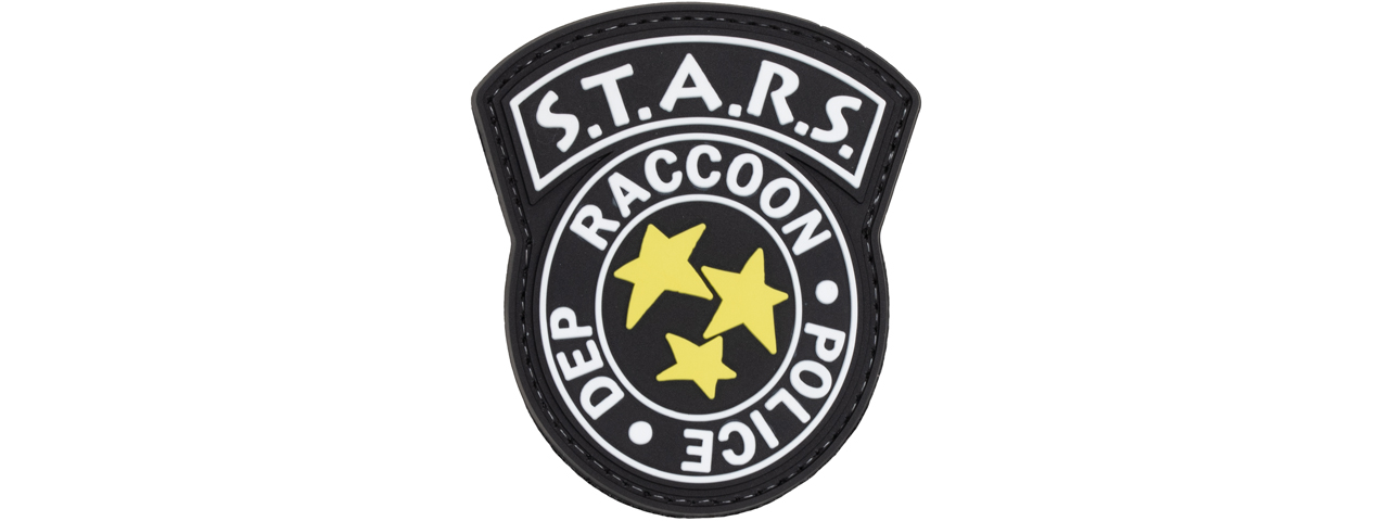 STARS Racoon Police Dep PVC Patch (Color: Black) - Click Image to Close