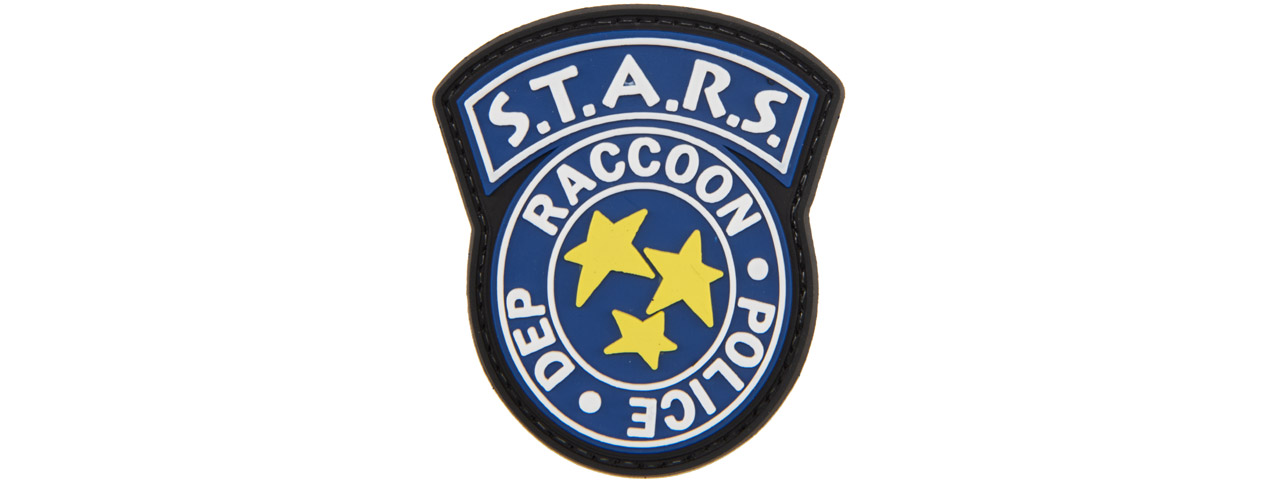 STARS Racoon Police Dep PVC Patch (Color: Blue) - Click Image to Close