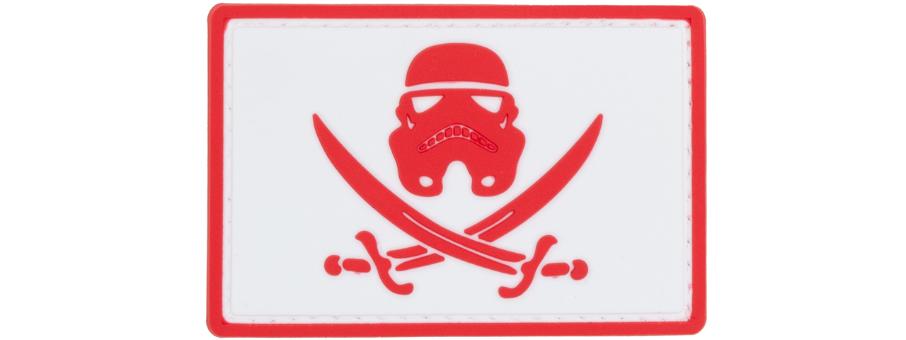 Star Wars Stormtrooper with Swords PVC Patch (Color: Red) - Click Image to Close