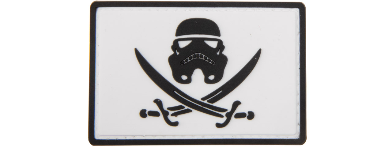 Star Wars Stormtrooper with Swords PVC Patch (Color: White) - Click Image to Close