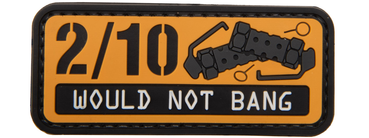 "2/10 Would Not Bang" (Color: Orange and Black) - Click Image to Close