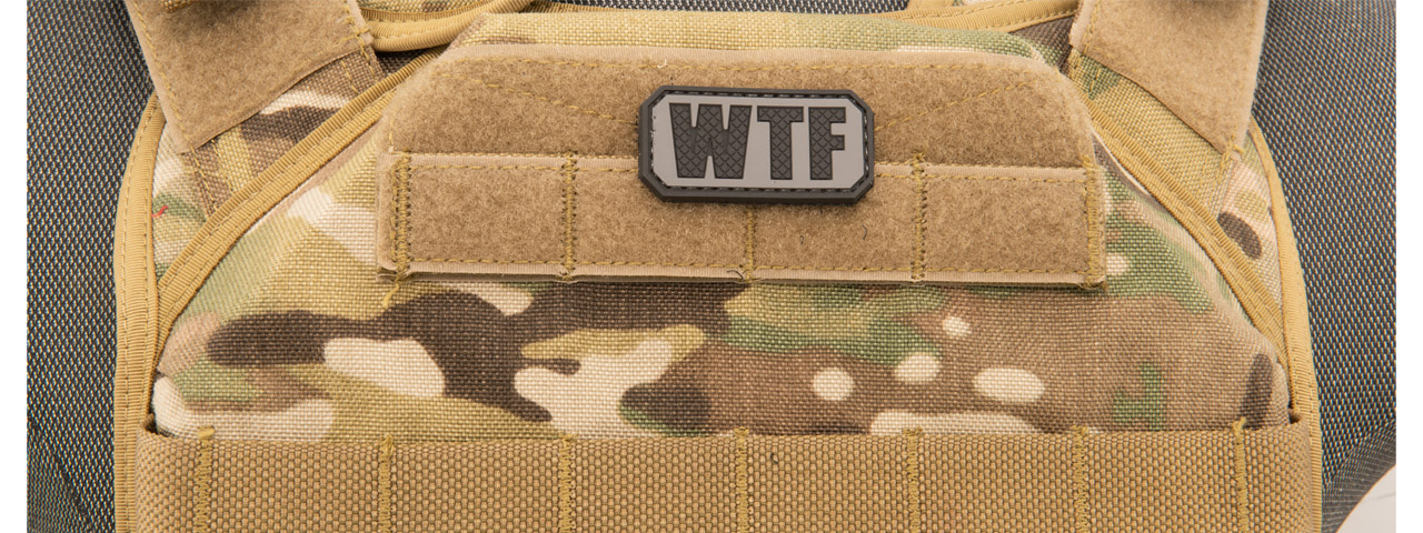 WTF PVC Patch (Color: Black) - Click Image to Close