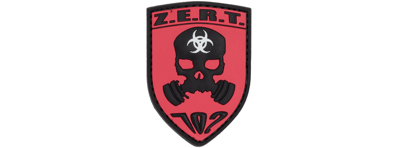 ZERT PVC Patch (Color: Red and Black) - Click Image to Close