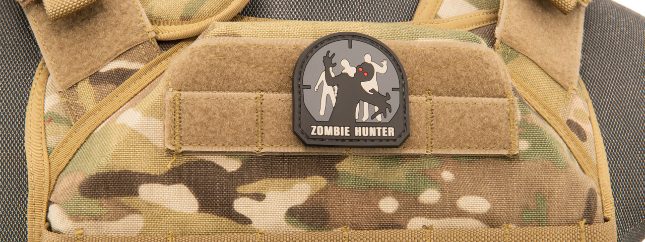 Small Zombie Hunter PVC Patch - Click Image to Close