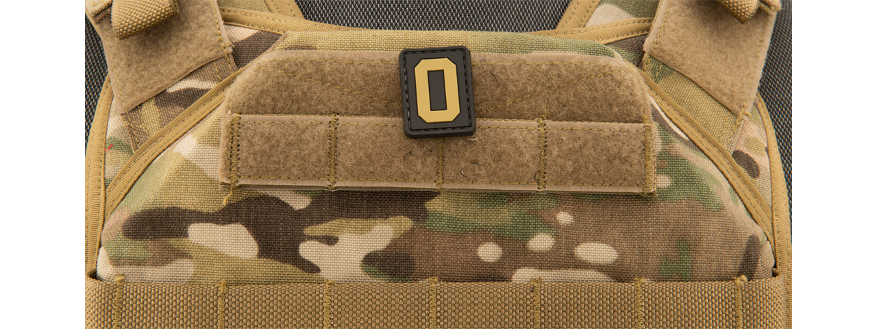 Letter "O" PVC Patch (Color: Tan) - Click Image to Close