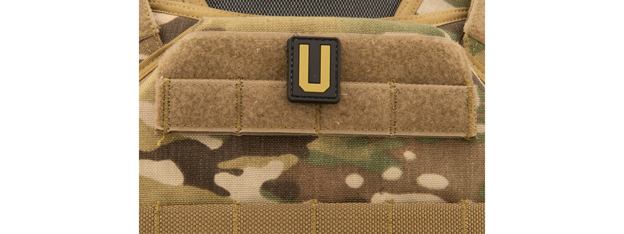 Letter "U" PVC Patch (Color: Tan) - Click Image to Close