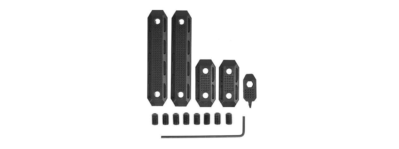 PTS Syndicate EP M-LOK Rail Cover Set (Color: Black) - Click Image to Close