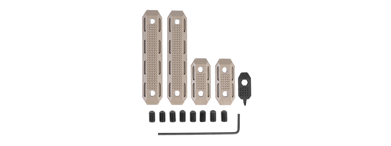 PTS Syndicate EP M-LOK Rail Cover Set (Color: Flat Dark Earth) - Click Image to Close