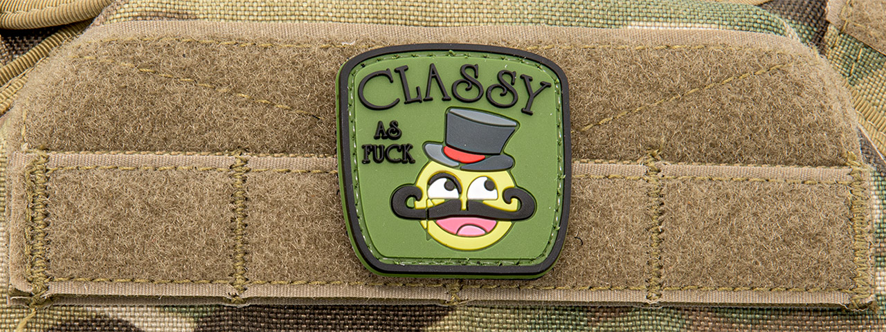 Classy As Fuck PVC Patch (Color: OD Green) - Click Image to Close