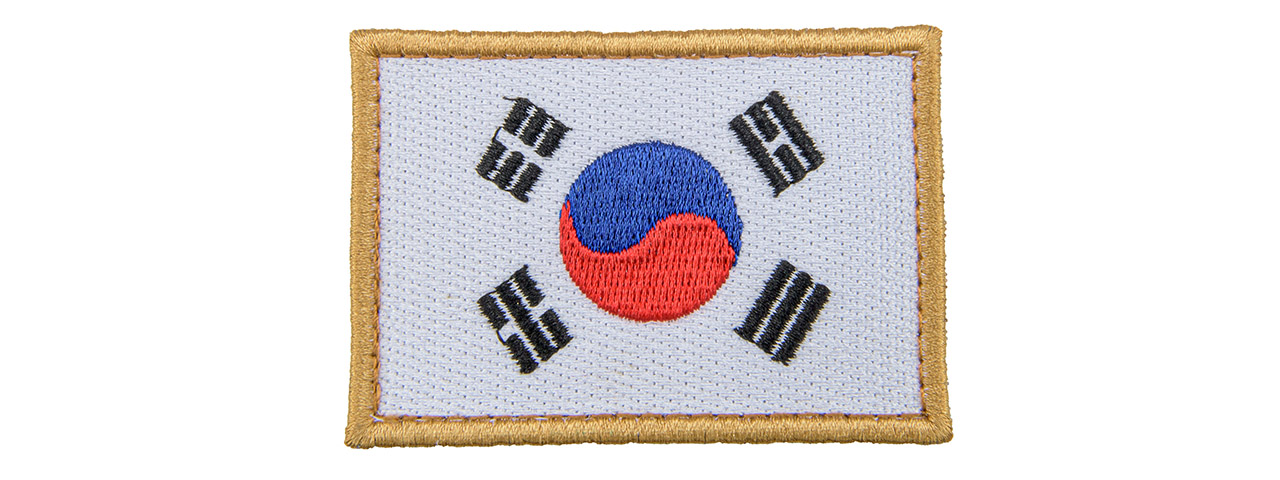 Embroidered Korean Flag Patch - Click Image to Close