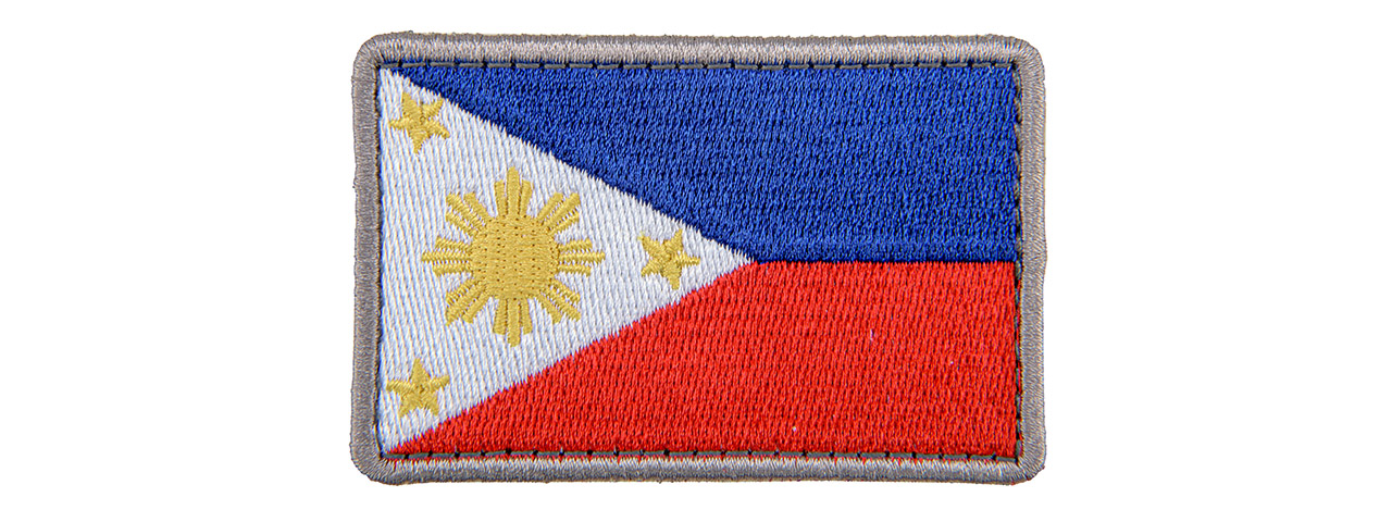Embroidered Philippines Flag Patch - Click Image to Close