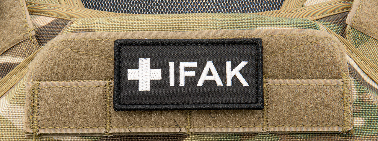 IFAK Individual First Aid Kit Small Patch (Color: Black and White) - Click Image to Close
