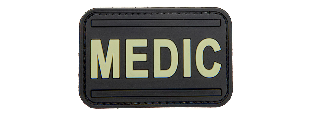 Glow in the Dark "Medic" PVC Patch - Click Image to Close