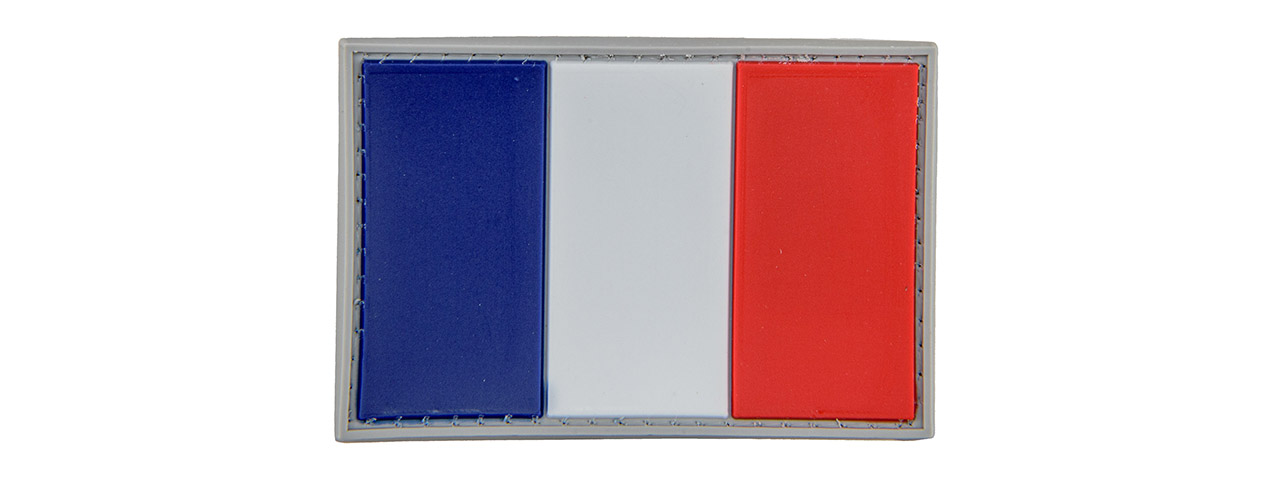 French Flag PVC Patch - Click Image to Close