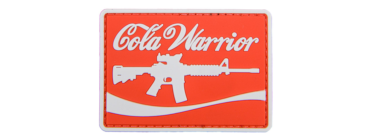Cola Warrior PVC Patch (Color: Red) - Click Image to Close