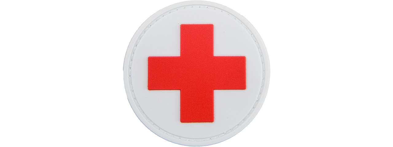 Round Cross Medical PVC Patch (White Version) - Click Image to Close