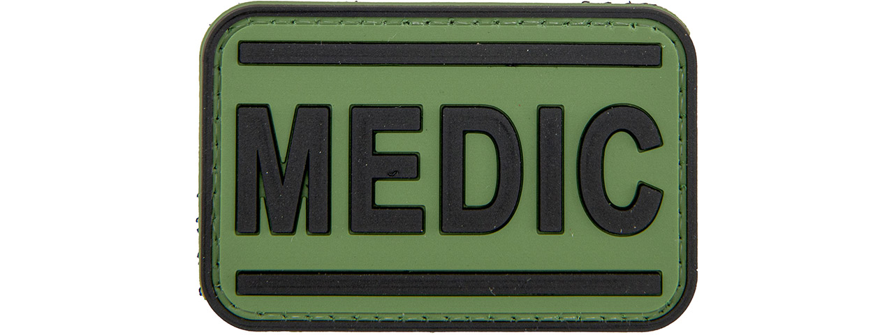 "Medic" PVC Patch (Color: OD Green and Black) - Click Image to Close