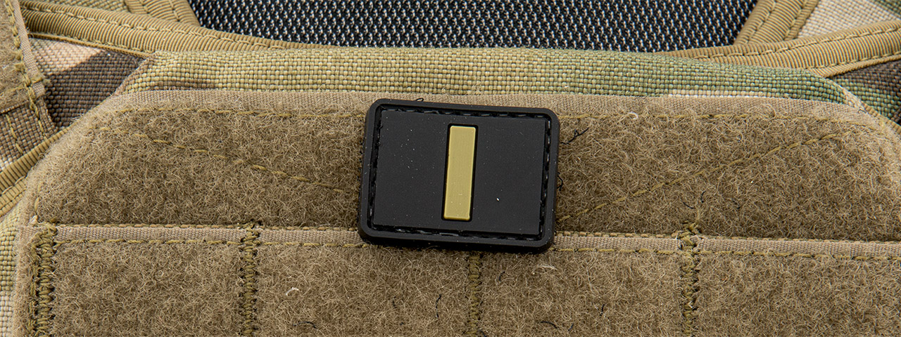 Minus Sign PVC Patch (Color: Tan) - Click Image to Close