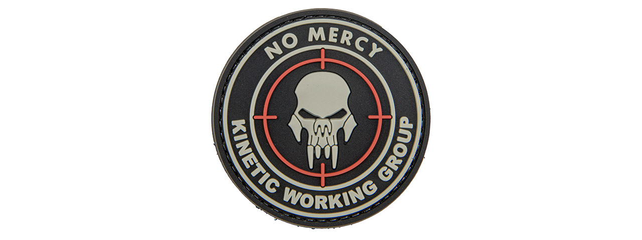 No Mercy, Kinetic Working Group PVC Patch (Color: Black) - Click Image to Close