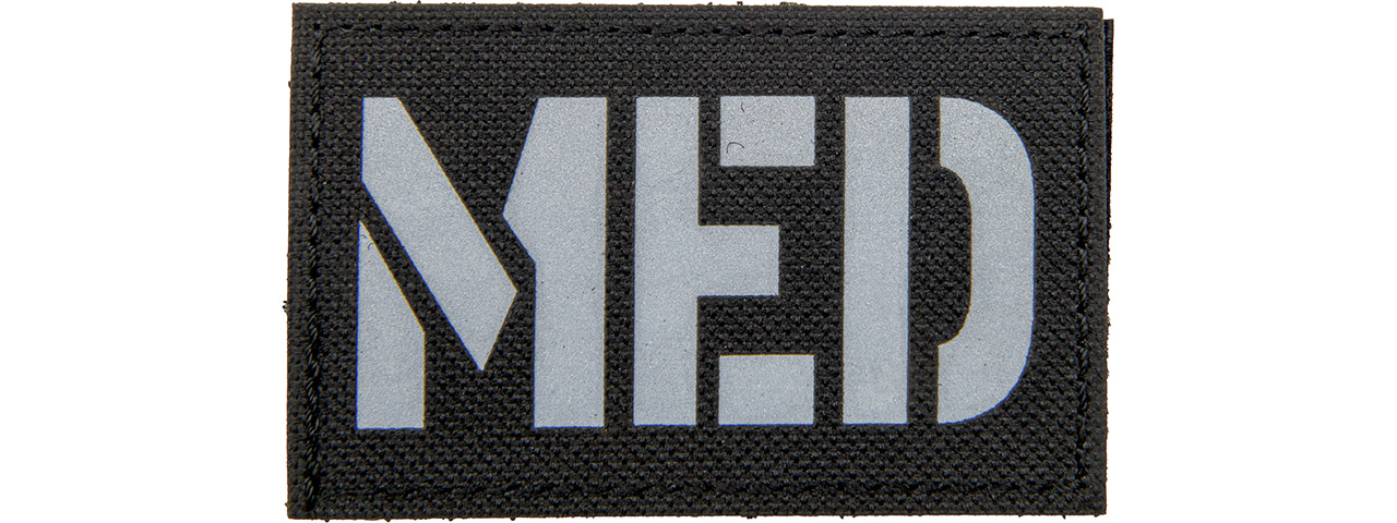 Reflective Fabric MED Patch (Color: Black) - Click Image to Close