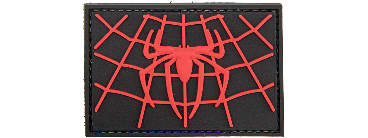Spider Net PVC Patch (Color: Black) - Click Image to Close