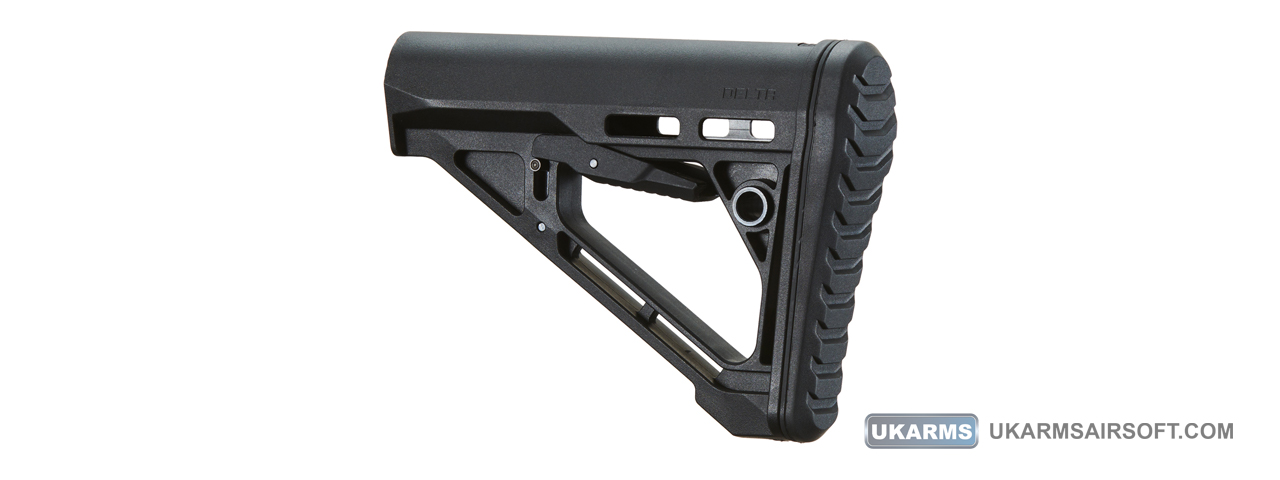 Ranger Armory Delta Style Stock for M4/M16 Airsoft AEG Rifles (Color: Black) - Click Image to Close