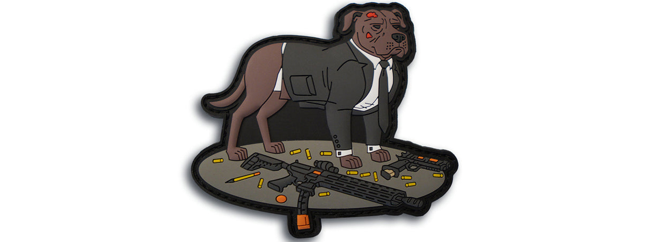 "Baba Yaga" The Pit Bull Dog PVC Morale Patch - Click Image to Close