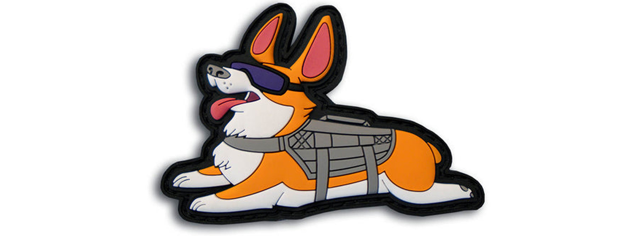 "Chloe" The Tactical Corgi PVC Morale Patch - Click Image to Close